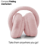 Acuvar Wireless Bluetooth 5.0 Rechargeable Over The Ear Headphone Earmuffs with Extra Soft and Warm Fabric, Microphone, Powerful Surround Stereo Bass Acuvar