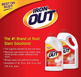 Iron OUT Powder Rust Stain Remover, Remove and Prevent Rust Stains in Bathrooms, Kitchens, Appliances, Laundry, and Outdoors, 1 Pound 12 Ounce Iron OUT
