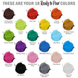 U.S. Art Supply Pouring Masters 18 Color Ready to Pour Acrylic Pouring Paint Set - Premium Pre-Mixed High Flow 2-Ounce Bottles - for Canvas, Wood, U.S. Art Supply