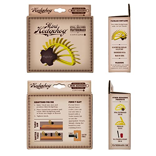 The Mini Hedgehog Fence Featherboard | Hold Down For Table Saws and Router Tables The Hedgehog