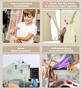 Puzzled Pteranodon 3D Woodcraft Jigsaw Construction Puzzle Kit - Wooden Flying Dinosaur Skeleton Model 23 Pieces Precut Woods - Awesome Brain Teasing Puzzled