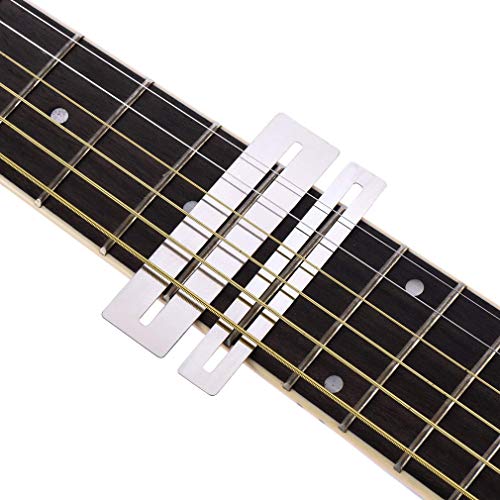 TIMESETL 17 Pcs Guitar Luthier Tools Including 4 Guitar Notched Radius Gauges, 9 Understring Radius Gauge Luthier Tools, 32 Blades Feeler Gauge, TIMESETL