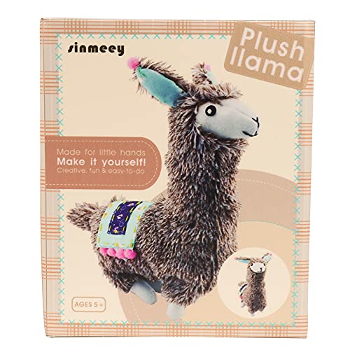 HKKYO Arts and Crafts for Kids Ages 8-12, Llama Sewing Kit for Kids, Make Your Own Stuffed Animal Kit, Alpaca Craft Sewing Kit, DIY Plush Craft