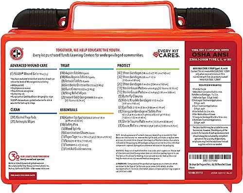 Be Smart Get Prepared First Aid Kit, 250 Piece. Exceeds OSHA ANSI Standards for Office, Home, Car, School, Emergency, Survival, Camping, Hunting, & Be Smart Get Prepared