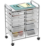 SimpleHouseware Utility Cart with 12 Drawers Rolling Storage Art Craft Organizer on Wheels Simple Houseware