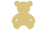 Teddy Bear Cutout Unfinished Wood Nursery Decor Kids Room Kids Party MDF Shaped Canvas Style 1 Diverse Woodworking