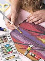 MyArtscape Acrylic Paint Set - 12 x 21ml tubes - Lightfast - Heavy Body - Rich Pigments - Great Tinting Strength - Acrylic Painting Supplies for MyArtscape