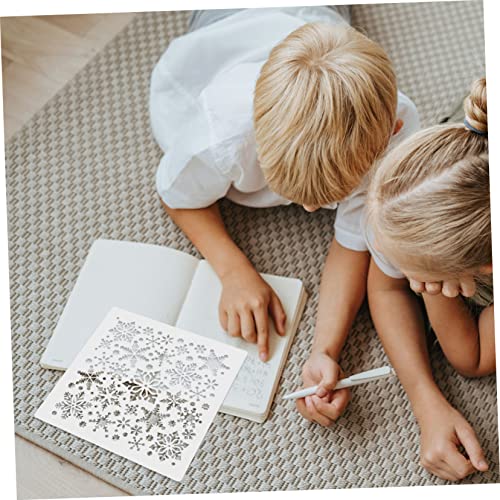 VILLCASE 4pcs Painting Template Wall Door Painting Stencil Wood Burning Stencils Cookie Stencils Christmas Stencils for Painting Kids Decor Stencils VILLCASE