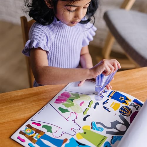165 Sticker Pad Melissa & Doug Reusable Sticker Pad: Dress-Up - 165+ Stickers Removabl ...
