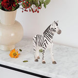 Dining Table Decor Wooden Zebra Figurines Carving Zebra Statue Handmade Animal Sculpture Wood Carving Horse Ornament African Wild Animal Statues for VILLCASE