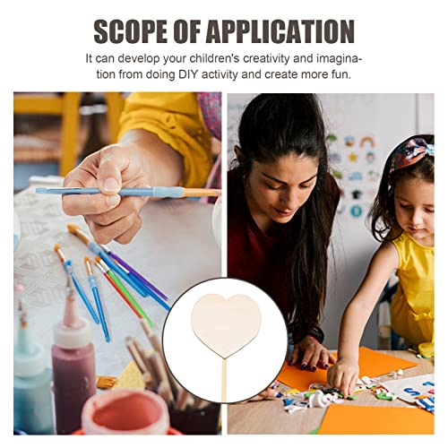 Toyvian Wooden Fairy Sticks Unfinished Fairy Sticks Girls Princess Party Stick Princess Fairy Wands Kit- 8PCS DIY Wooden Fairy Wands Toy DIY Magical Toyvian