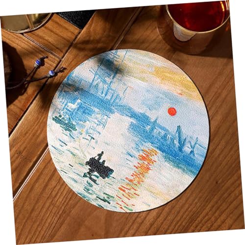 Kisangel 5pcs Wooden Blank Hanging Tag Wooden Craft Shapes Wood Panels Unfinished Door Sign Cutouts Wood Slices Wood Sign Blank Disc Xmas Wall Plaque Kisangel