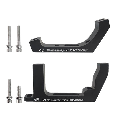 CooMeng SM-MA-F160P/D R160P/D Flat Mount to Post Mount Brake Caliper Adapter for 160mm Rotors Road Disc Brake FM to PM CooMeng