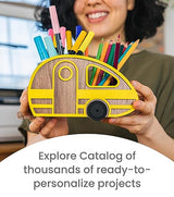 Glowforge Pro Laser Cutter - Create 12x Faster with Wood, Leather, Metal, and Stone. Ultimate Power and Cooling, with AI Prints up to 50 ft. Launch & Glowforge