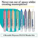 The Pencil Grip Create Everyday Black Board Playmat Kit with 8 Wonder Stix (TPG648) The Pencil Grip