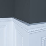 1831-4WHW Unfinished White Hardwood Rope Embossed Trim Moulding ORNAMENTAL