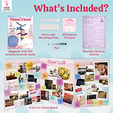 Vision Board Magazine Kit – Adult Mood Board & Scrapbook Supplies Kit - Over 500 Beautiful Pictures & Motivating Words – Includes Planner Activities The Vision Cloud