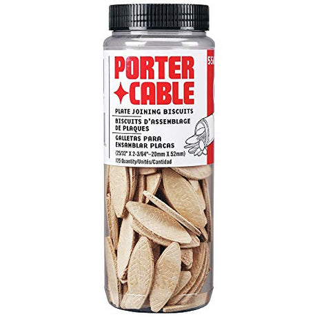 PORTER-CABLE Joiner Biscuits, No. 10 Plate, 125-Piece (5561) PORTER-CABLE