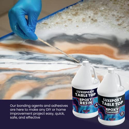 Luxepoxy Resin Kit – Premium Epoxy Countertop Kit with Epoxy Resin and Epoxy Hardener - Two Part Epoxy Resin Clear High Gloss – Easy Pouring, Craft.