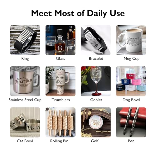 ComMarker 5-in-1 Rotary for Fiber Laser Engraver Machine, Laser Engraver Rotary Attachment,Rotary Axis Chuck Roller 5 Functions, Perfect for ComMarker