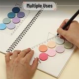 Mr. Pen- Transparent Sticky Notes, 560 Pcs, Pastel Colors, Round Translucent Sticky Notes, Sticky Note Tabs, Pastel Sticky Notes, See Through Sticky Mr. Pen
