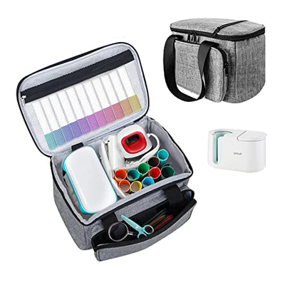 Boczif Carrying Case Compatible with Cricut Mug Press Machine, Travel Tote Bag for Cricut Joy Accessories & Craft Pens and Tool Set, Portable Storage