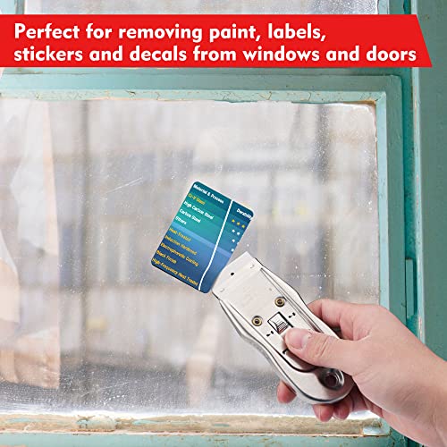 WORKPRO 100-Pack Single Razor Edge Blades, Industrial Scraper Razor Blades, High Carbon Steel One Edge Razor Blades WORKPRO