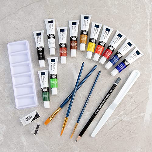 Royal & Langnickel Essentials Clear View Acrylic Painting Set, Small Royal & Langnickel