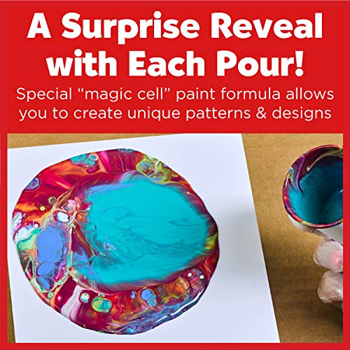 Faber-Castell Do Art Paint Pour Studio - No Mix Acrylic Paint Pouring Set for Kids - Makes 6 Fluid Art Projects, Multi (FC14342) Faber-Castell