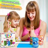 MHMYDIS Make Your Own Clay Luminaries - Arts and Crafts Clay kit for Boys Girls and Teens Age 6 7 8 9 10 11 12 Year Old and up - Make 4 Clay Lantern MHMYDIS
