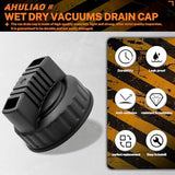 47922 Drain Cap Wet/Dry Vacs, for Shop Vac Drain Cap, New Workshop Vacuums Cleaner Replacement Parts Ahuliao
