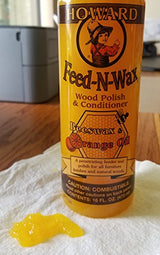 Howard Feed-N-Wax Wood Polish and Conditioner, 16-Ounce Howard Products