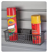 HandiWall Small Basket - 3 Inch x 12 Inch (Pack of Two) for Storage on Garage Slatwall Panels HandiSolutions