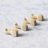 AirAds Dollhouse 1:12 Miniature Furniture Legs Wardrobe Cabinet Legs Unfinished Wood (Set 4pcs) Air-Ads Supplies