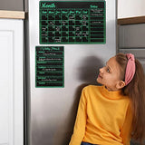 Resin Moulds with Paint Brush, FineGood Calendar Resin Moulds Silicone Resin Kit Month Week Planner Silicone Moulds for Resin Casting FineGood