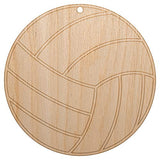 Volleyball Sport Unfinished Craft Wood Holiday Christmas Tree DIY Pre-Drilled Ornament Sniggle Sloth