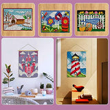 Seaside Beach Sea Shells Starfish Latch Hook Kits Rug Printed Canvas Handmade Carpet Crochet Yarn Embroidery Needlework Hook Latch Kit Tapestry Rug WoodArtSupply