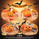 WANNTS Pumpkin Carving Kit Halloween, Safe and Easy Set for Kids, DIY Stainless Steel Tools Halloween Decoration Jack-O-Lanterns, Gift Halloween(24 WANNTS