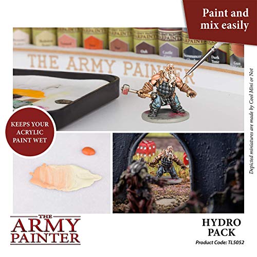 The Army Painter Hydro Pack Palette Paper for Acrylic Paint. 50 Wet Pallet Paper and 2 Wet Palette Sponges to Stay Wet Palette for Acrylic Painting The Army Painter