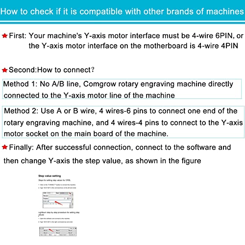Comgrow Laser Rotary Roller, Laser Engraver Aluminum Y-axis Rotary Roller Engraving Module for Engraving Cylindrical Objects Cans, with 8mm-86mm Comgrow