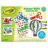 Crayola Toddler Scissor Skills Activity Kit, 3 Count Safety Scissors and Craft Supplies, Gift for Kids, Ages 3, 4, 5 Crayola