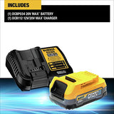 DEWALT 20V MAX* Starter Kit with POWERSTACK™ Compact Battery and Charger (DCBP034C) DEWALT