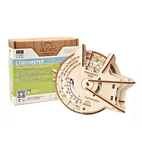 UGEARS STEM Arithmetic Kit 2 in1 Model Kit - Creative 3D Wooden Puzzles for Adults, Teens and Children - DIY Mechanical Science Kit for Self Assembly