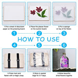 GORGECRAFT Flower Press Book Leaf Plant Press Kits 6.3x8.7 Inch Wooden Art Kit Including Instructions for Making Specimen DIY Art Handicrafts GORGECRAFT