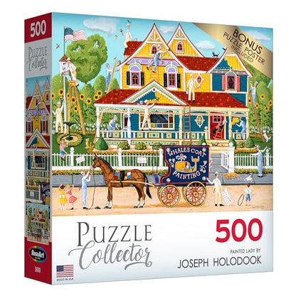 Cra-Z-Art - RoseArt - Puzzle Collector - Painted Lady - 500 Piece Jigsaw Puzzle - WoodArtSupply