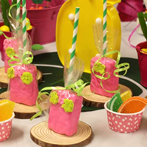 KINJOEK 36 PCS Natural Wood Slices 3.5-4 Inch with Bark Unfinished Wood Circles for Coasters DIY Crafts Wedding Decorations Christmas Ornaments KINJOEK