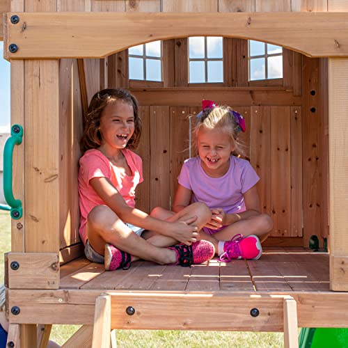 Backyard Discovery Montpelier All Cedar Wood Playset Swing Set Backyard Discovery