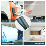 Gomake Vinyl Wrap Squeegee for Vinyl with Ruler and Micro-Fiber Felt Edge Vinyl Applicator Squeegee Sign-Making Graphic Wallpaper Film Installation Gomake