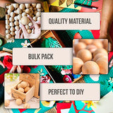 30mm Wooden Round Ball, Bag of 50 Unfinished Natural Round Hardwood Balls, Wood Balls for Crafts and DIY Projects (30 mm Diameter) AEVVV