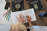 Adult Coloring Books Set - 3 for Grownups 120 Unique Animals, Scenery & Mandalas Designs. Adults Relaxation. Creatively Calm Studios